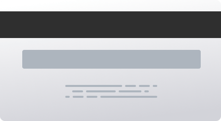 Backside of a creditcard